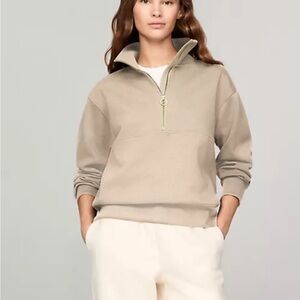 Tommy Hilfiger Beige Quarter-Zip Pullover